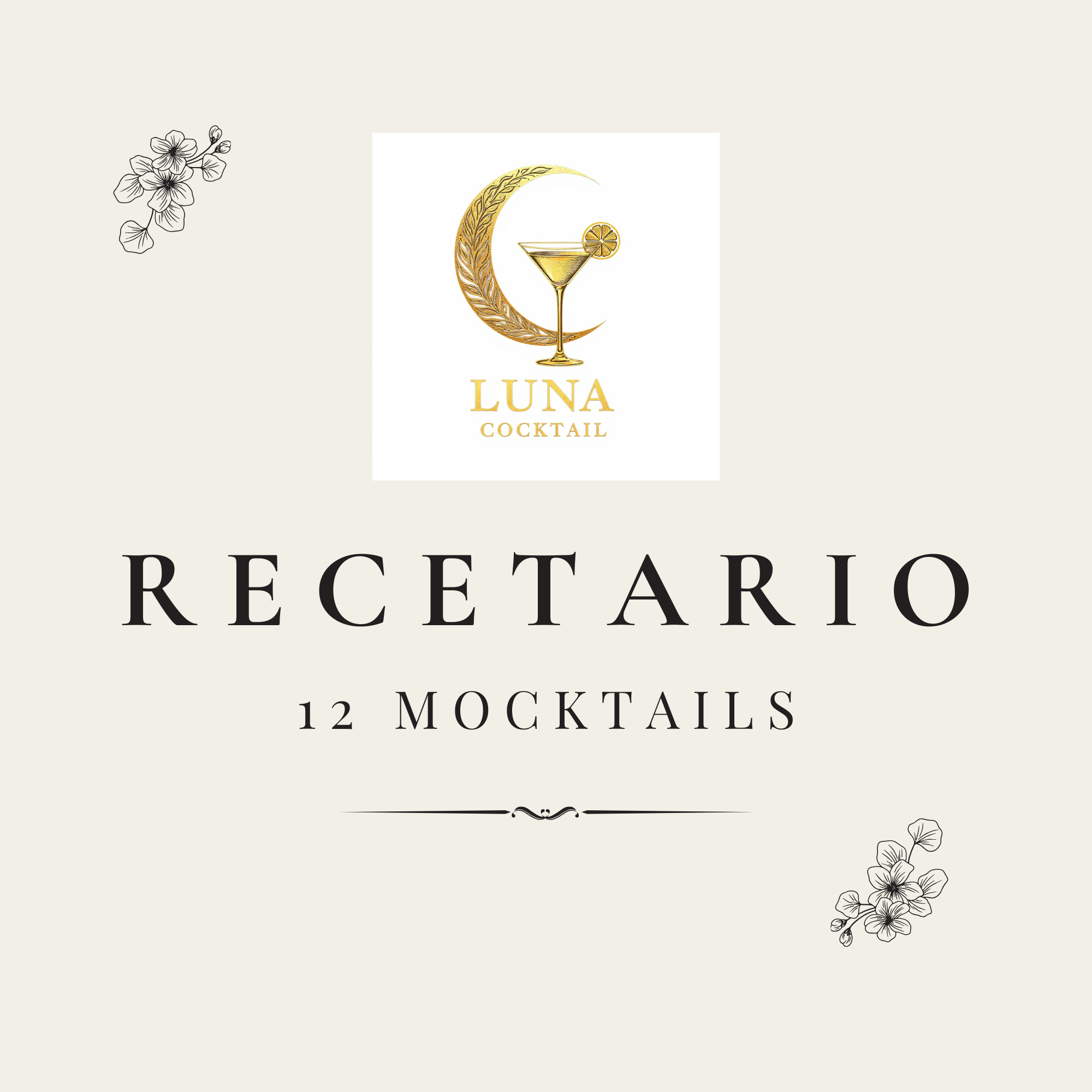 RECETARIO 12 MOCKTAILS - PARA PRINCIPIANTES