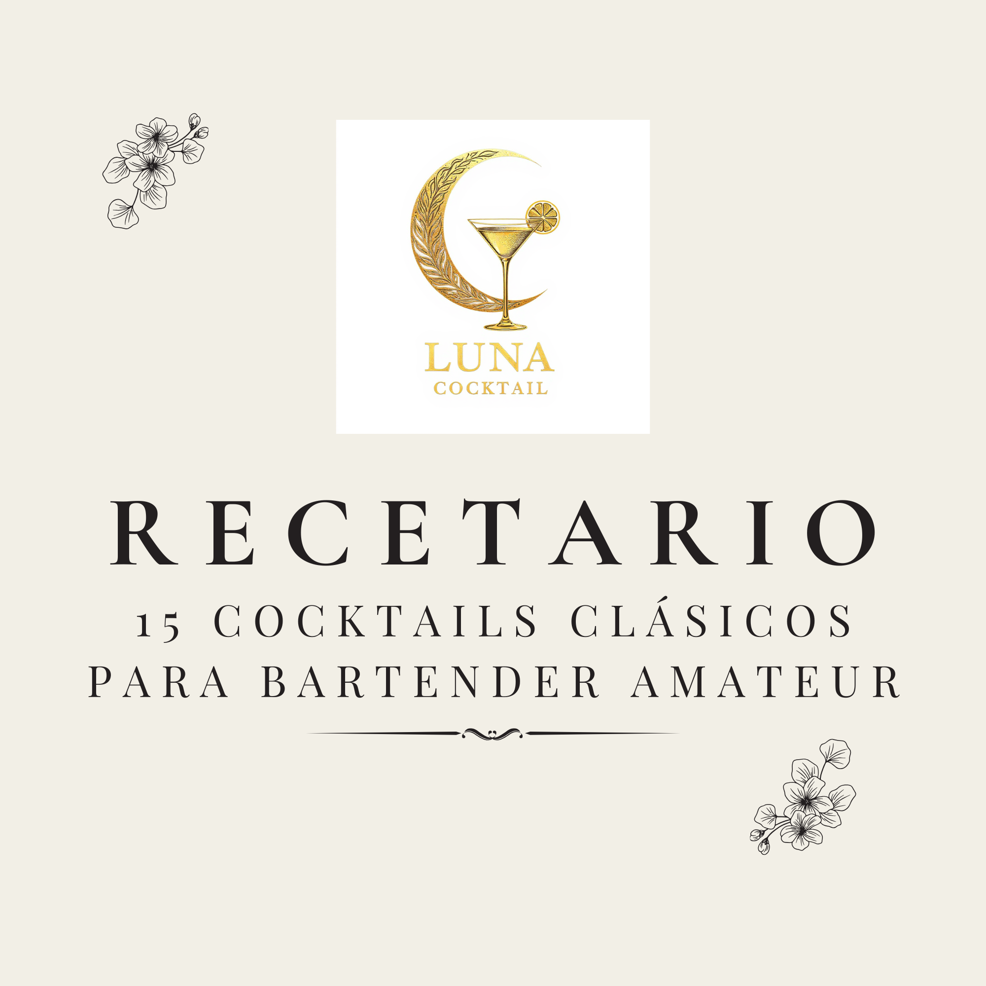 RECETARIO 35 COCKTAILS CLÁSICOS - PARA AMATEURS